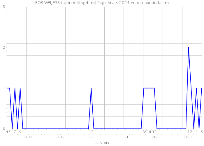 BOB WEIJERS (United Kingdom) Page visits 2024 
