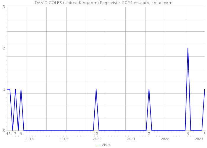 DAVID COLES (United Kingdom) Page visits 2024 