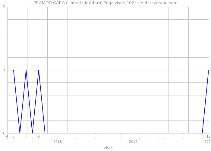 PRAMOD GARG (United Kingdom) Page visits 2024 