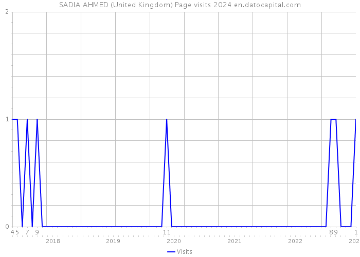 SADIA AHMED (United Kingdom) Page visits 2024 