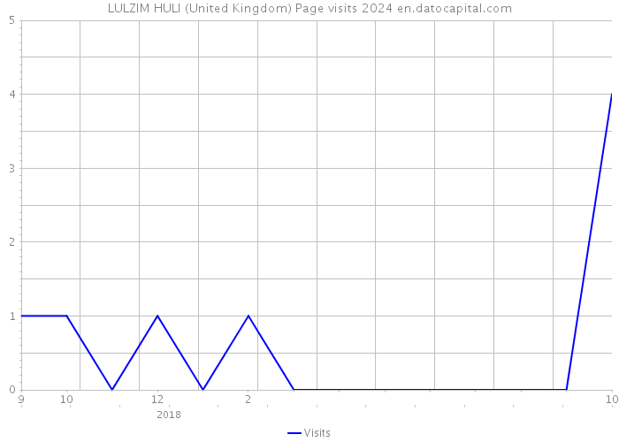 LULZIM HULI (United Kingdom) Page visits 2024 