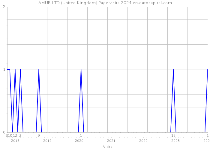 AMUR LTD (United Kingdom) Page visits 2024 