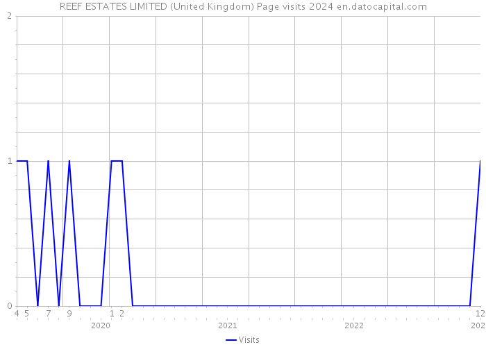 REEF ESTATES LIMITED (United Kingdom) Page visits 2024 