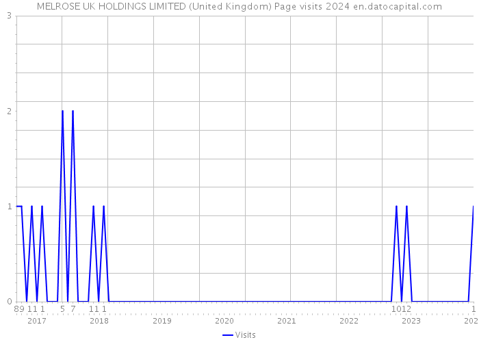 MELROSE UK HOLDINGS LIMITED (United Kingdom) Page visits 2024 