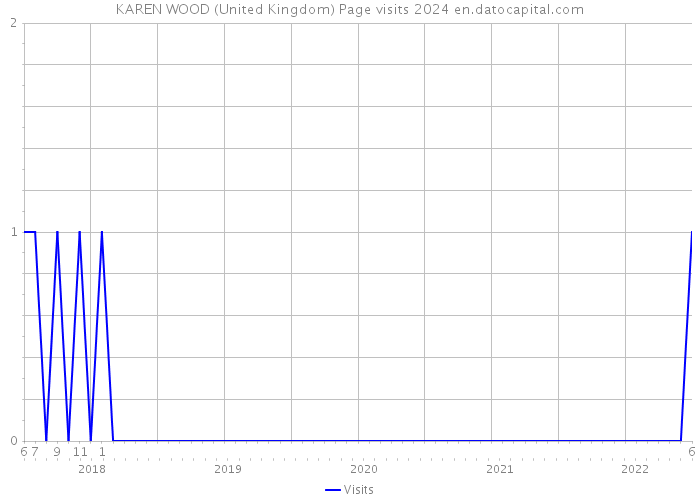 KAREN WOOD (United Kingdom) Page visits 2024 