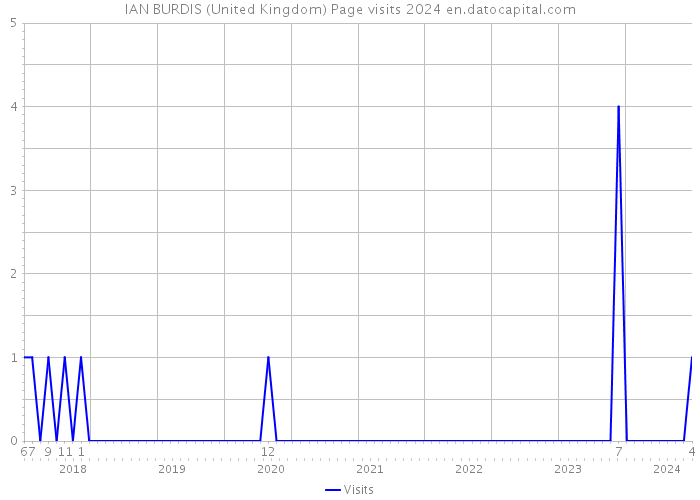 IAN BURDIS (United Kingdom) Page visits 2024 