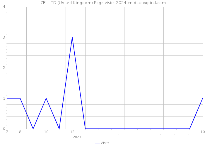 IZEL LTD (United Kingdom) Page visits 2024 