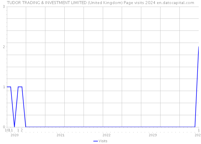 TUDOR TRADING & INVESTMENT LIMITED (United Kingdom) Page visits 2024 