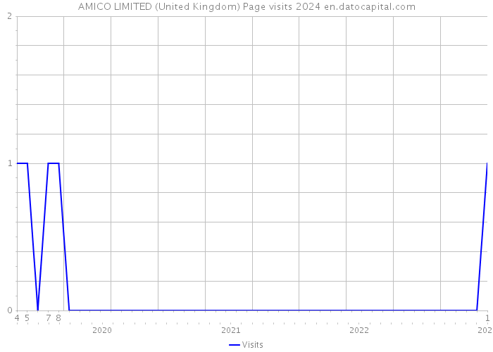 AMICO LIMITED (United Kingdom) Page visits 2024 