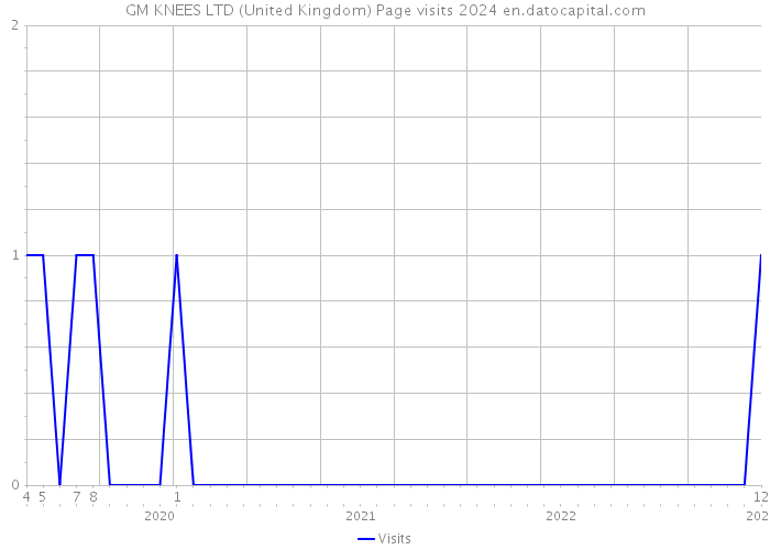 GM KNEES LTD (United Kingdom) Page visits 2024 