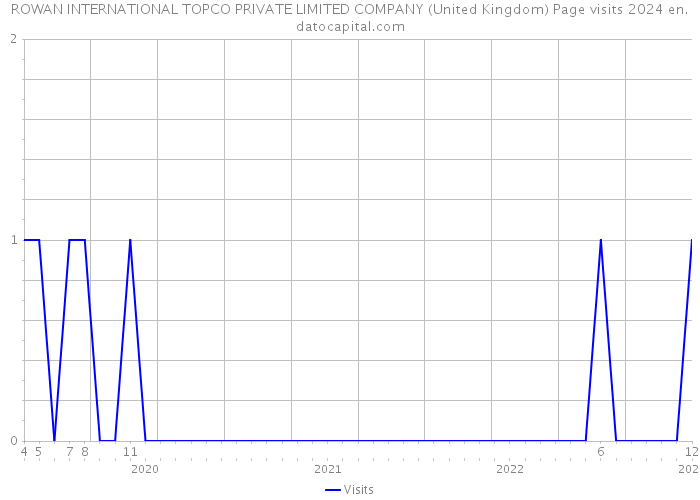 ROWAN INTERNATIONAL TOPCO PRIVATE LIMITED COMPANY (United Kingdom) Page visits 2024 
