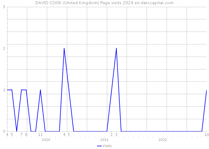DAVID COOK (United Kingdom) Page visits 2024 