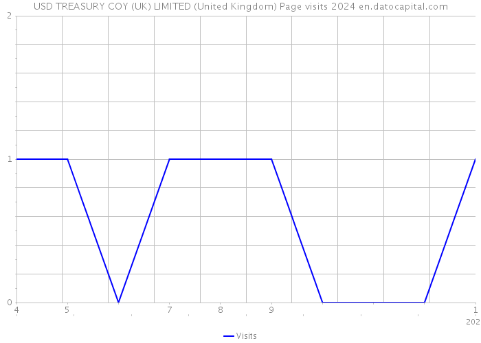 USD TREASURY COY (UK) LIMITED (United Kingdom) Page visits 2024 