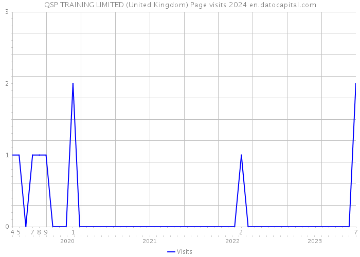 QSP TRAINING LIMITED (United Kingdom) Page visits 2024 