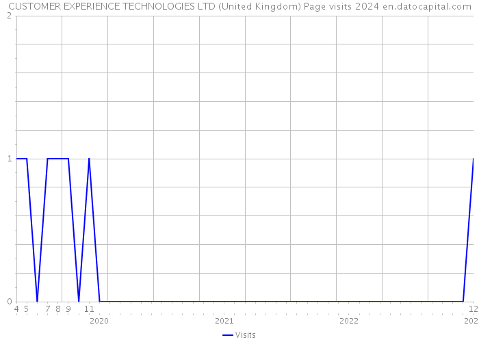 CUSTOMER EXPERIENCE TECHNOLOGIES LTD (United Kingdom) Page visits 2024 