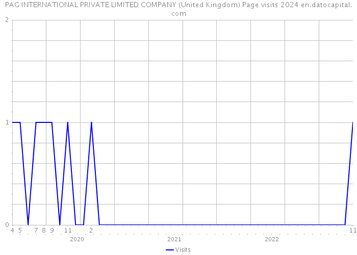 PAG INTERNATIONAL PRIVATE LIMITED COMPANY (United Kingdom) Page visits 2024 