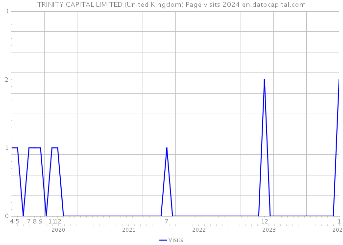 TRINITY CAPITAL LIMITED (United Kingdom) Page visits 2024 