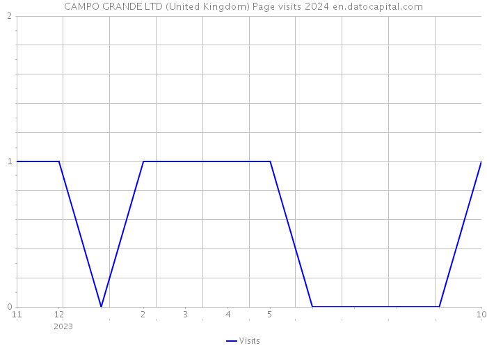 CAMPO GRANDE LTD (United Kingdom) Page visits 2024 