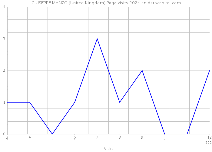 GIUSEPPE MANZO (United Kingdom) Page visits 2024 