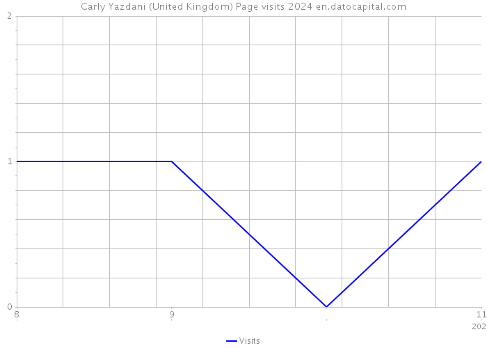 Carly Yazdani (United Kingdom) Page visits 2024 