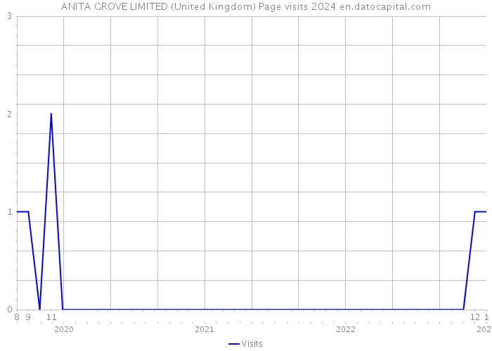 ANITA GROVE LIMITED (United Kingdom) Page visits 2024 
