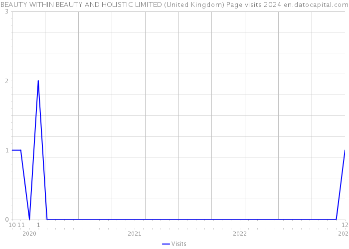 BEAUTY WITHIN BEAUTY AND HOLISTIC LIMITED (United Kingdom) Page visits 2024 