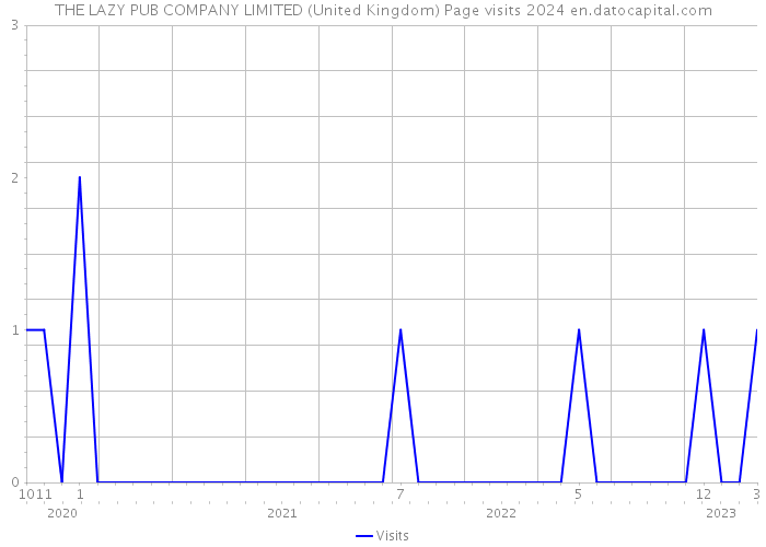 THE LAZY PUB COMPANY LIMITED (United Kingdom) Page visits 2024 