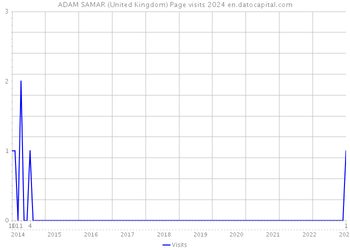 ADAM SAMAR (United Kingdom) Page visits 2024 