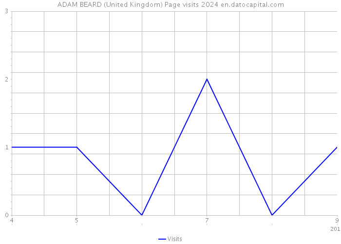 ADAM BEARD (United Kingdom) Page visits 2024 