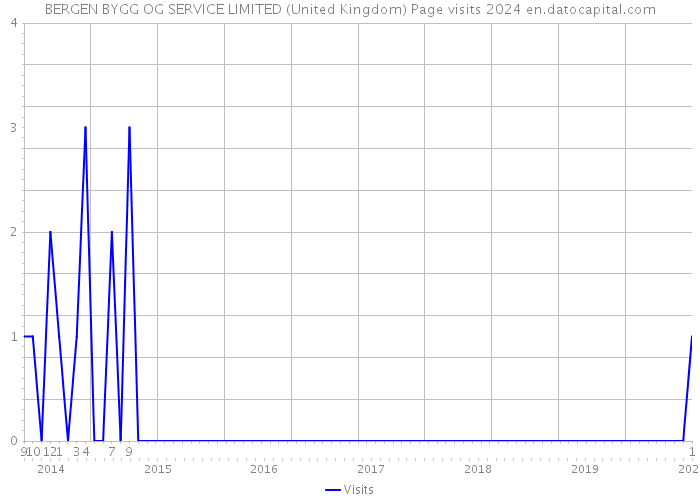 BERGEN BYGG OG SERVICE LIMITED (United Kingdom) Page visits 2024 