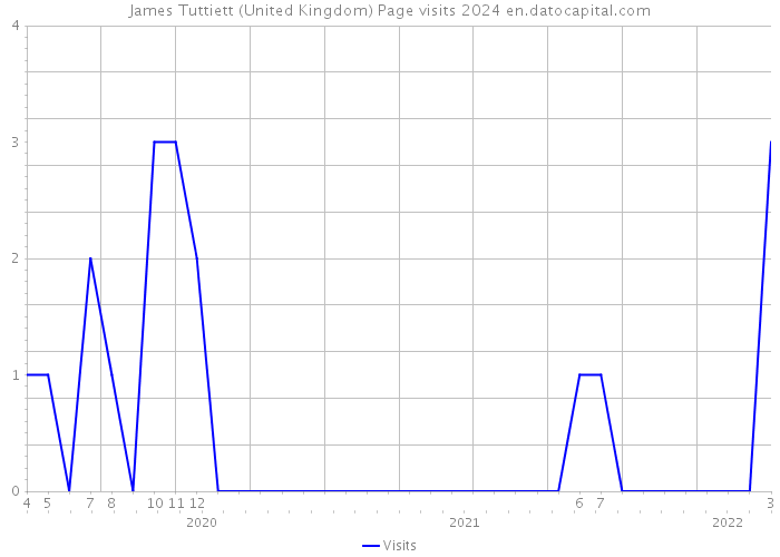James Tuttiett (United Kingdom) Page visits 2024 