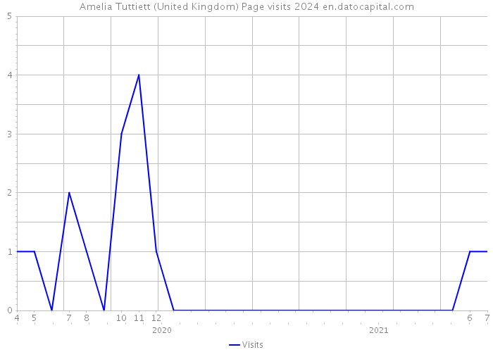 Amelia Tuttiett (United Kingdom) Page visits 2024 