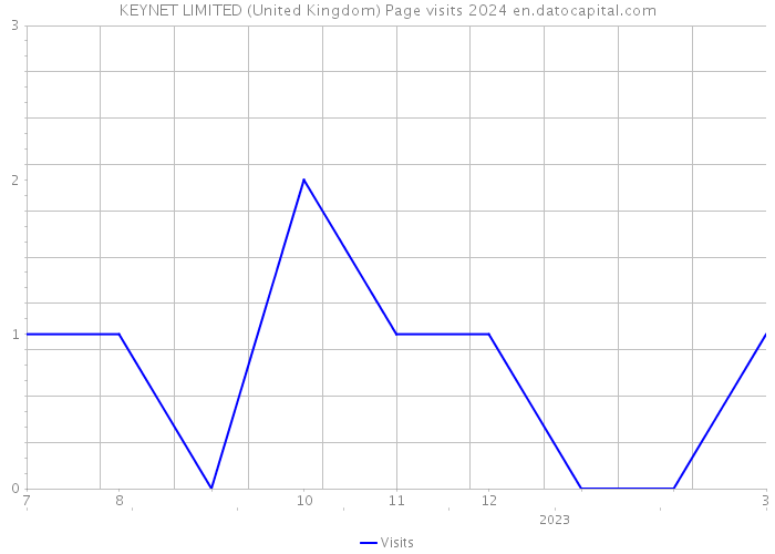 KEYNET LIMITED (United Kingdom) Page visits 2024 