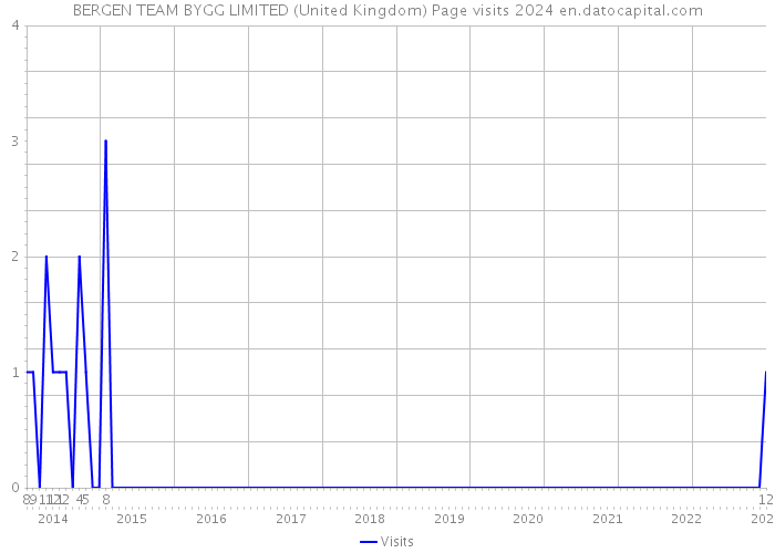 BERGEN TEAM BYGG LIMITED (United Kingdom) Page visits 2024 
