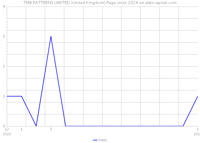 TMB PATTERNS LIMITED (United Kingdom) Page visits 2024 