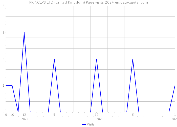 PRINCEPS LTD (United Kingdom) Page visits 2024 