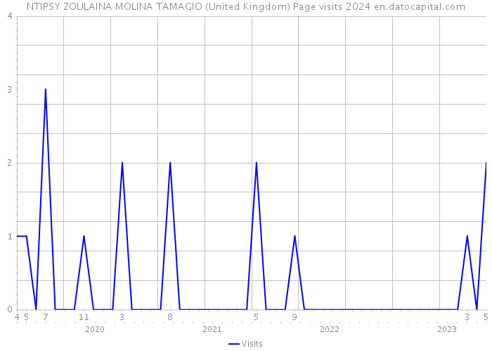NTIPSY ZOULAINA MOLINA TAMAGIO (United Kingdom) Page visits 2024 