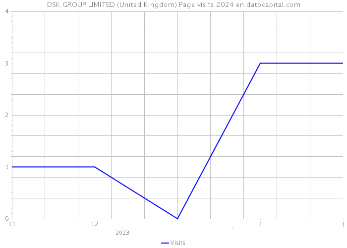 DSK GROUP LIMITED (United Kingdom) Page visits 2024 