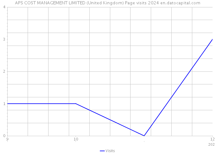APS COST MANAGEMENT LIMITED (United Kingdom) Page visits 2024 