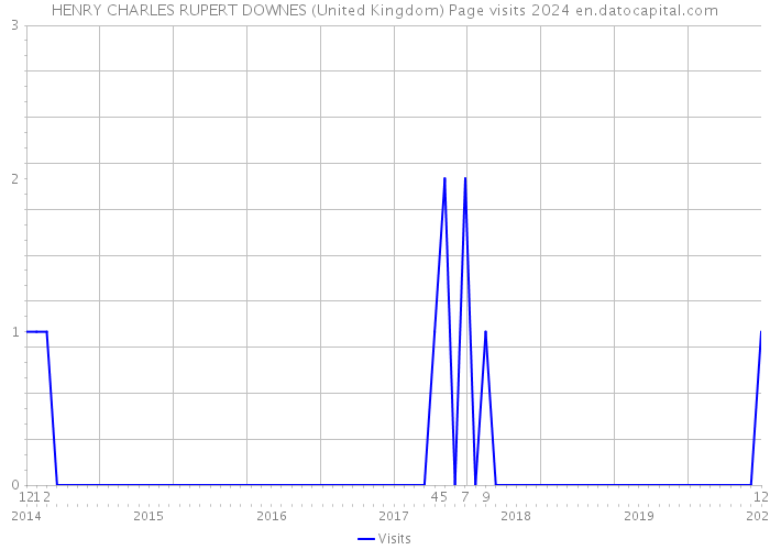 HENRY CHARLES RUPERT DOWNES (United Kingdom) Page visits 2024 