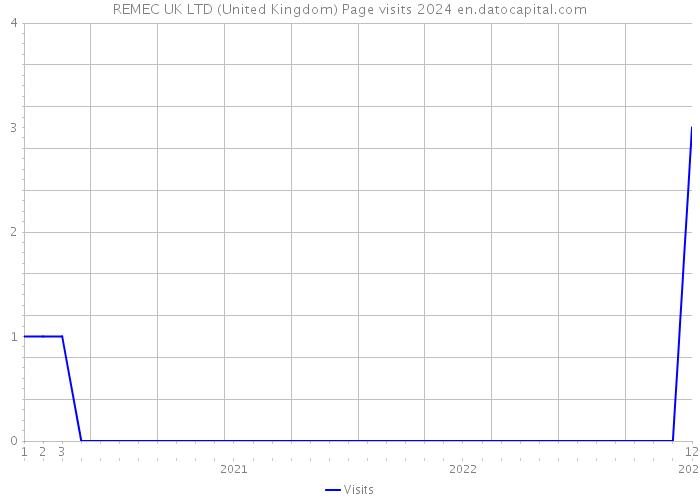 REMEC UK LTD (United Kingdom) Page visits 2024 