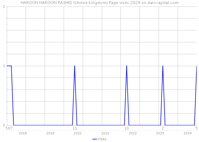 HAROON HAROON RASHID (United Kingdom) Page visits 2024 