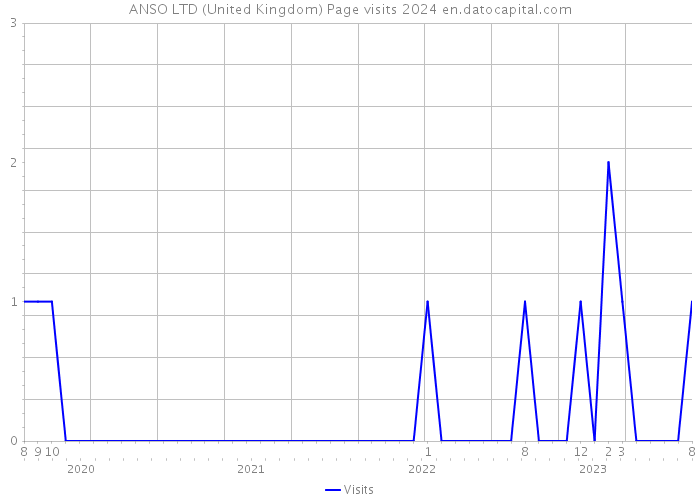 ANSO LTD (United Kingdom) Page visits 2024 