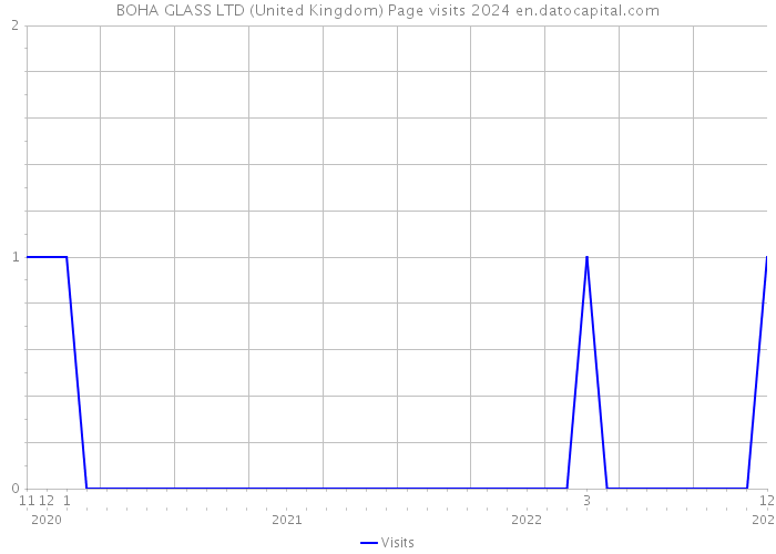BOHA GLASS LTD (United Kingdom) Page visits 2024 
