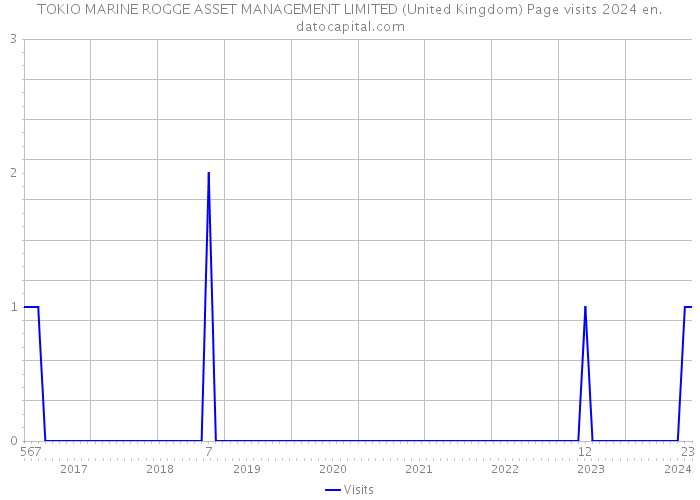 TOKIO MARINE ROGGE ASSET MANAGEMENT LIMITED (United Kingdom) Page visits 2024 