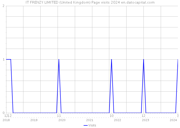 IT FRENZY LIMITED (United Kingdom) Page visits 2024 