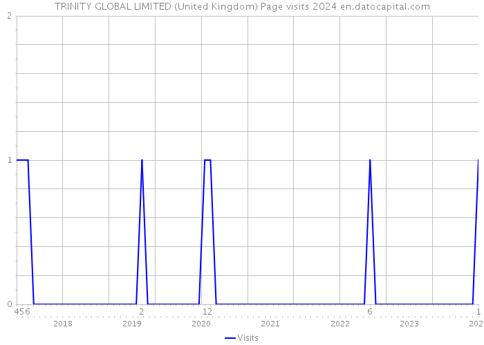 TRINITY GLOBAL LIMITED (United Kingdom) Page visits 2024 
