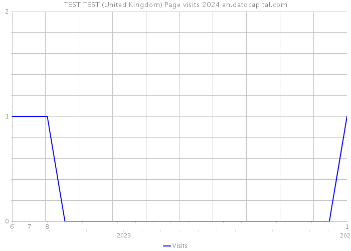 TEST TEST (United Kingdom) Page visits 2024 