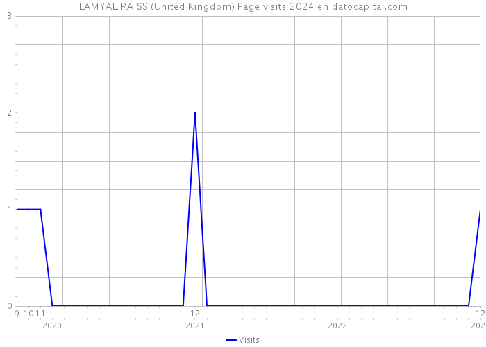 LAMYAE RAISS (United Kingdom) Page visits 2024 