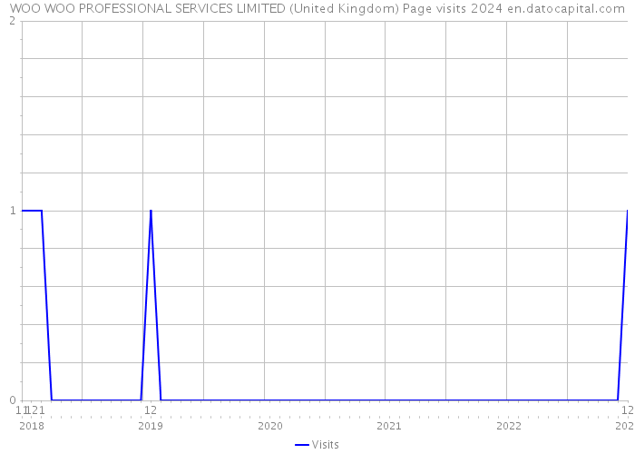 WOO WOO PROFESSIONAL SERVICES LIMITED (United Kingdom) Page visits 2024 